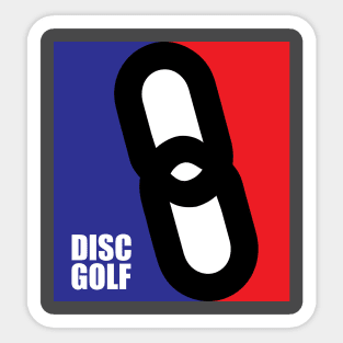 Disc Golf - Two Chains Sticker